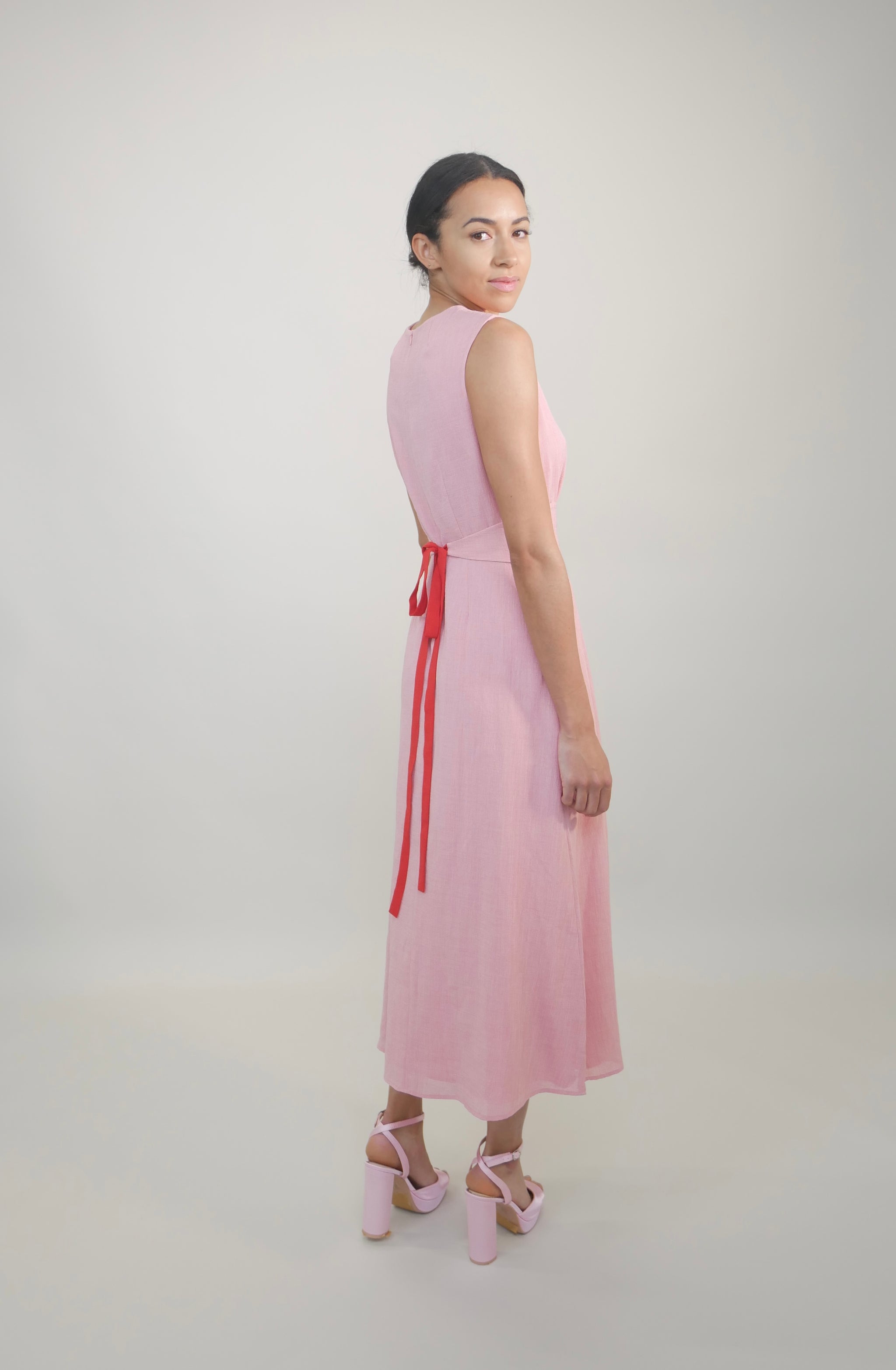cefinn belted voile midi dress Cefinn – The Loop